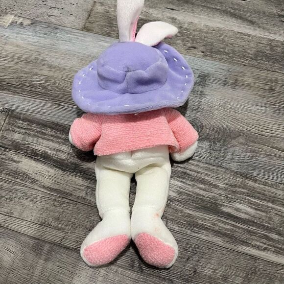 Vintage bunny with bee stuffed animal - Picture 3 of 6